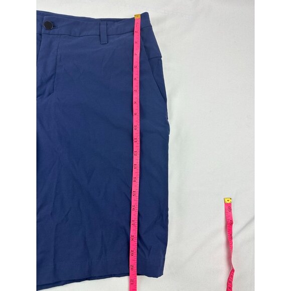 Lululemon Commission Navy Blue Tech Walk Chino Shorts Mens Waist Size 36 - Picture 7 of 9
